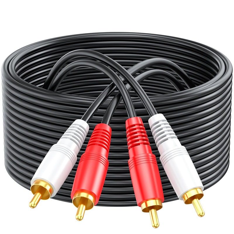 Rca Cables 10Ft - Rca To Rca Cable Shielded 2 Rca Audio Cable For Home Theater