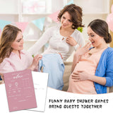 Baby Predictions And Advice Cards, 5" X 7" Minimalism Baby Shower Predictions Cards, Baby Shower Party Games & Activities Favors For Newparents - I08