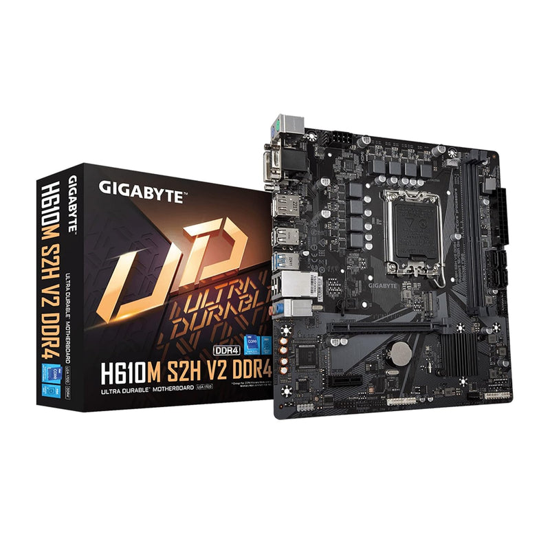 GIGABYTE H610M S2H V2 DDR4 (H610/ Intel/LGA 1700/ Micro ATX/ DDR4/ Single M.2/