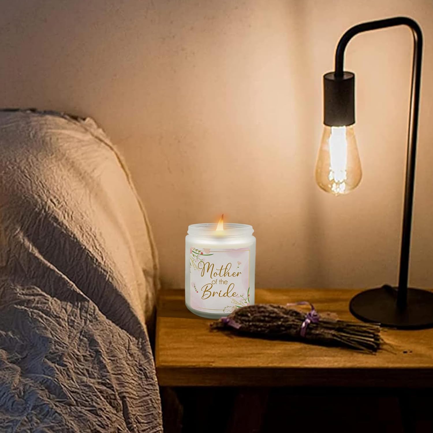 Mother Of The Bride Gifts - Lavender Scented Jar Candles For Wedding