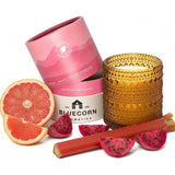 Bluecorn Aromática Scented Candle, Paloma Fragrance With Grapefruit, Pear & Rhubarb, Vegan Coconut Wax Candle, Long Lasting Candle For Home Decor, Gifts For Women & Men, American Made, 6 Oz Jar
