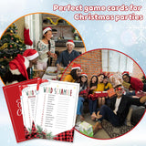 30 Card Christmas Choice Party Games - Word Scramble - Family Activity And Group Icebreaker Game To Liven Up The Holiday Atmosphere, Perfect For Christmas Party Game Decorations - A06
