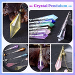 Resin Molds 18Pcs Pendulum Crystal Silicone Molds,Multi-Facet Uv Resin Jewelry Molds For Quartz Crystals Pendants, Necklace
