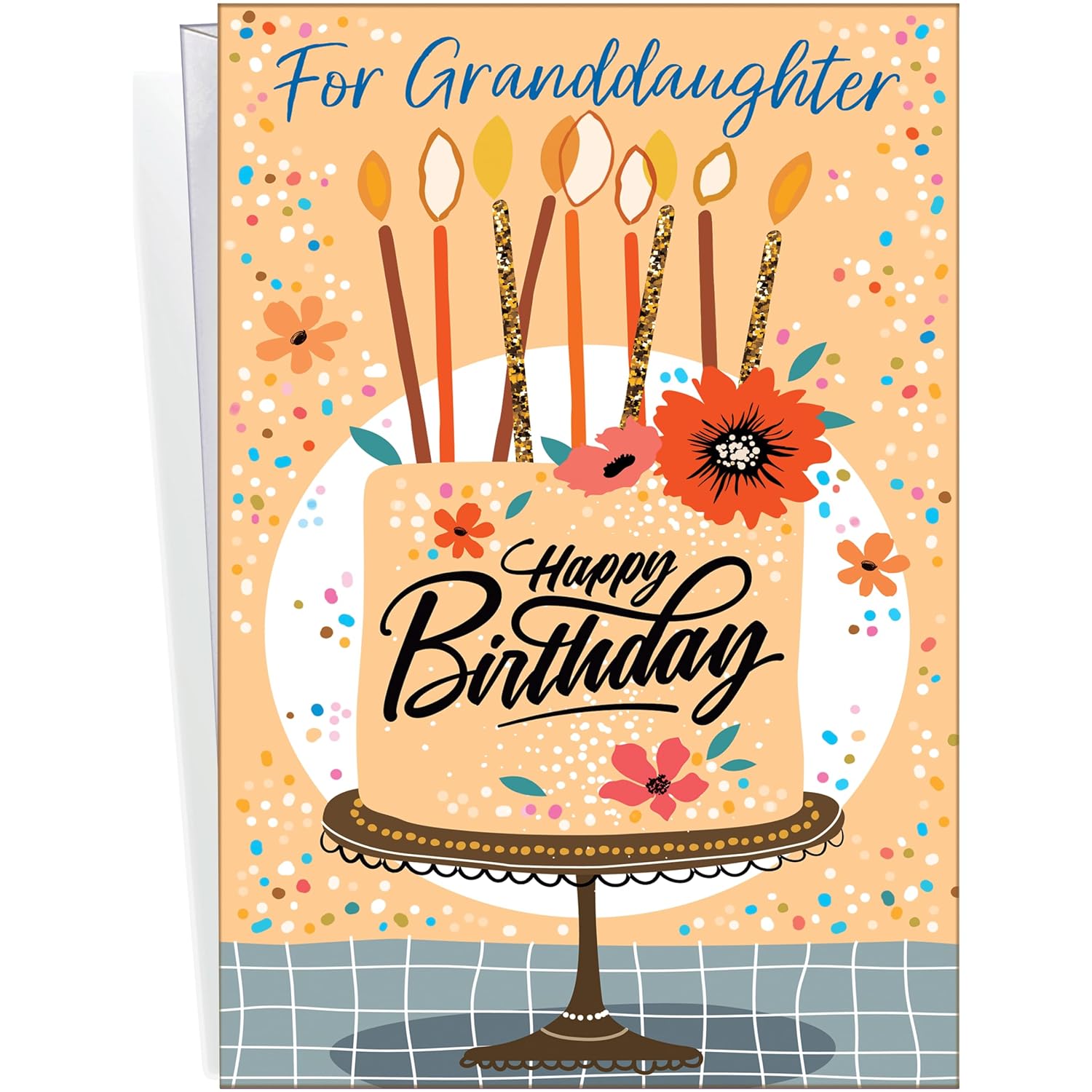 - Granddaughter Birthday Card - Made In Usa - Premium Card Stock, Envelope Included - 5" X 7.75" - Packaged In Extra Sturdy Mailer - 95357