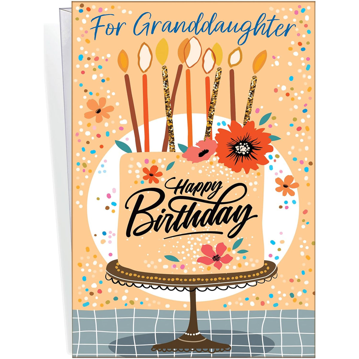- Granddaughter Birthday Card - Made In Usa - Premium Card Stock, Envelope Included - 5" X 7.75" - Packaged In Extra Sturdy Mailer - 95357