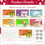30 Pack Valentine Cards For Kids Dinosaur Valentine Cards For Kids Classroom Valentines Day Scratch Off Cards Valentines For Kids School Kid Valentines Card Exchange With Envelopes