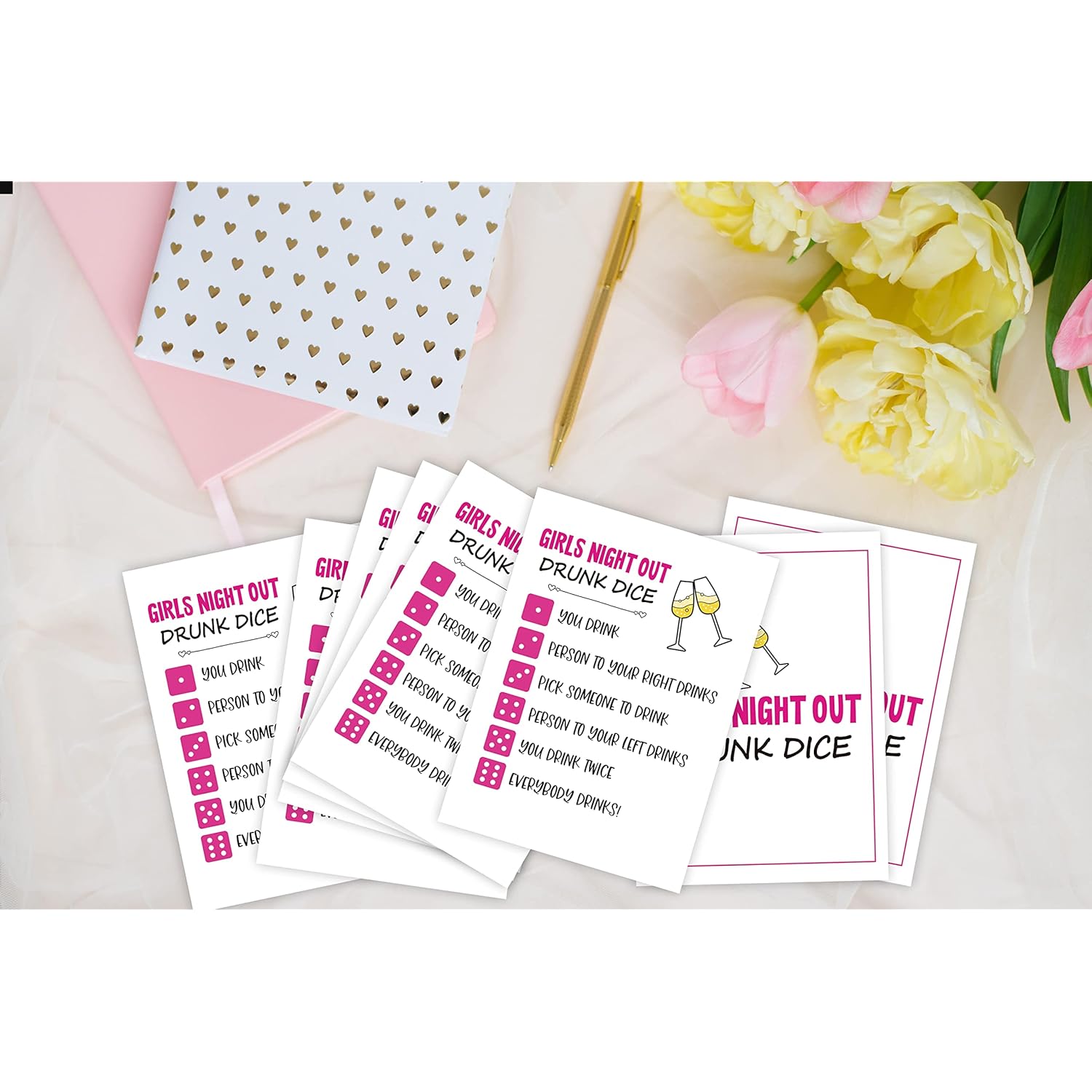 Girls Night Party Game - Ladies Night Pack For Women - Fun Bridal Shower Or Bachelorette Party Games For Adults - 30 Game Cards