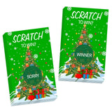Christmas Scratch Off Cards, Fun Christmas Party Games, Santa Tree Scratch Off Cards For Prizes, Winter Holiday Party Congrats Raffle Tickets, Winter Lucky Draw Game For Adults, 50 Pack(18)