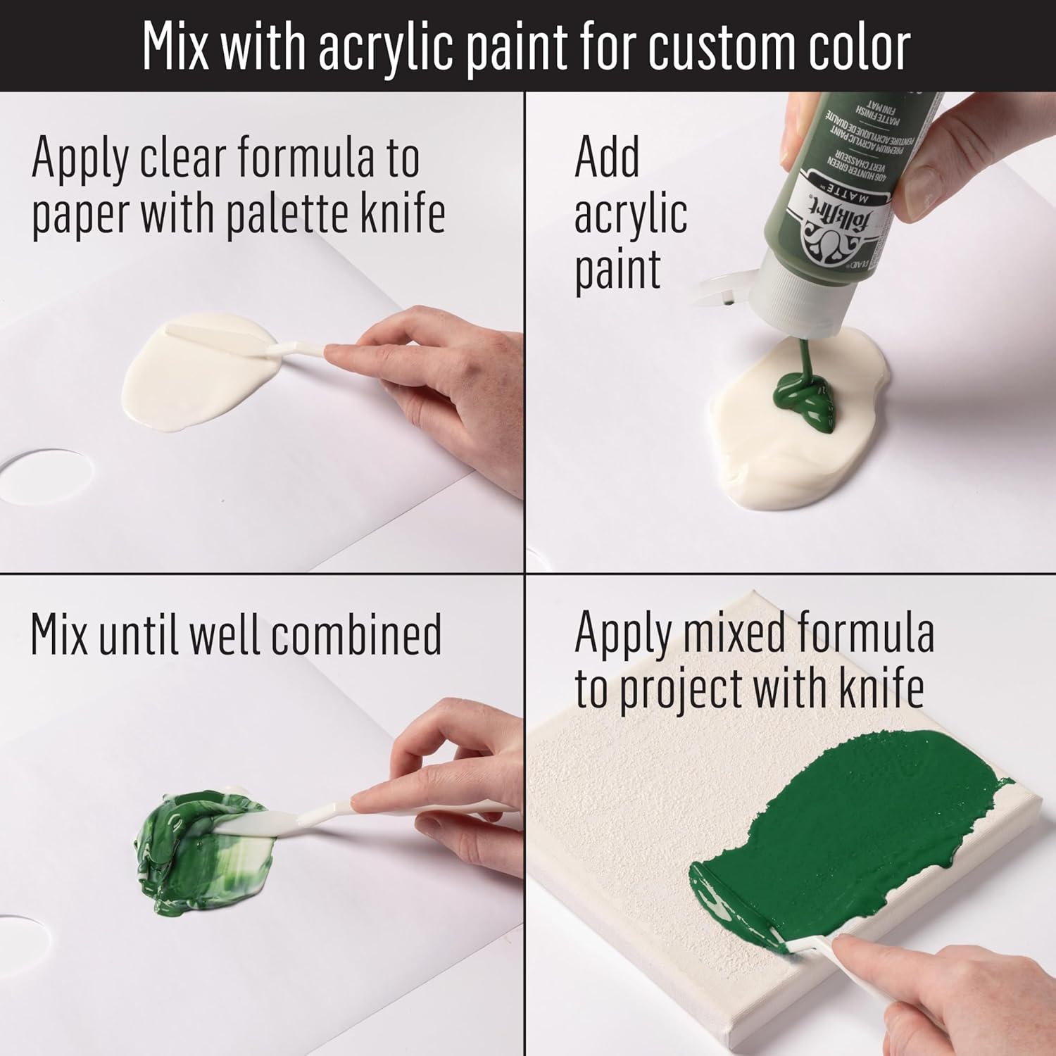 FolkArt Super Thick Acrylic Paint with a Textured Finish, Tintable Medium, 4 oz