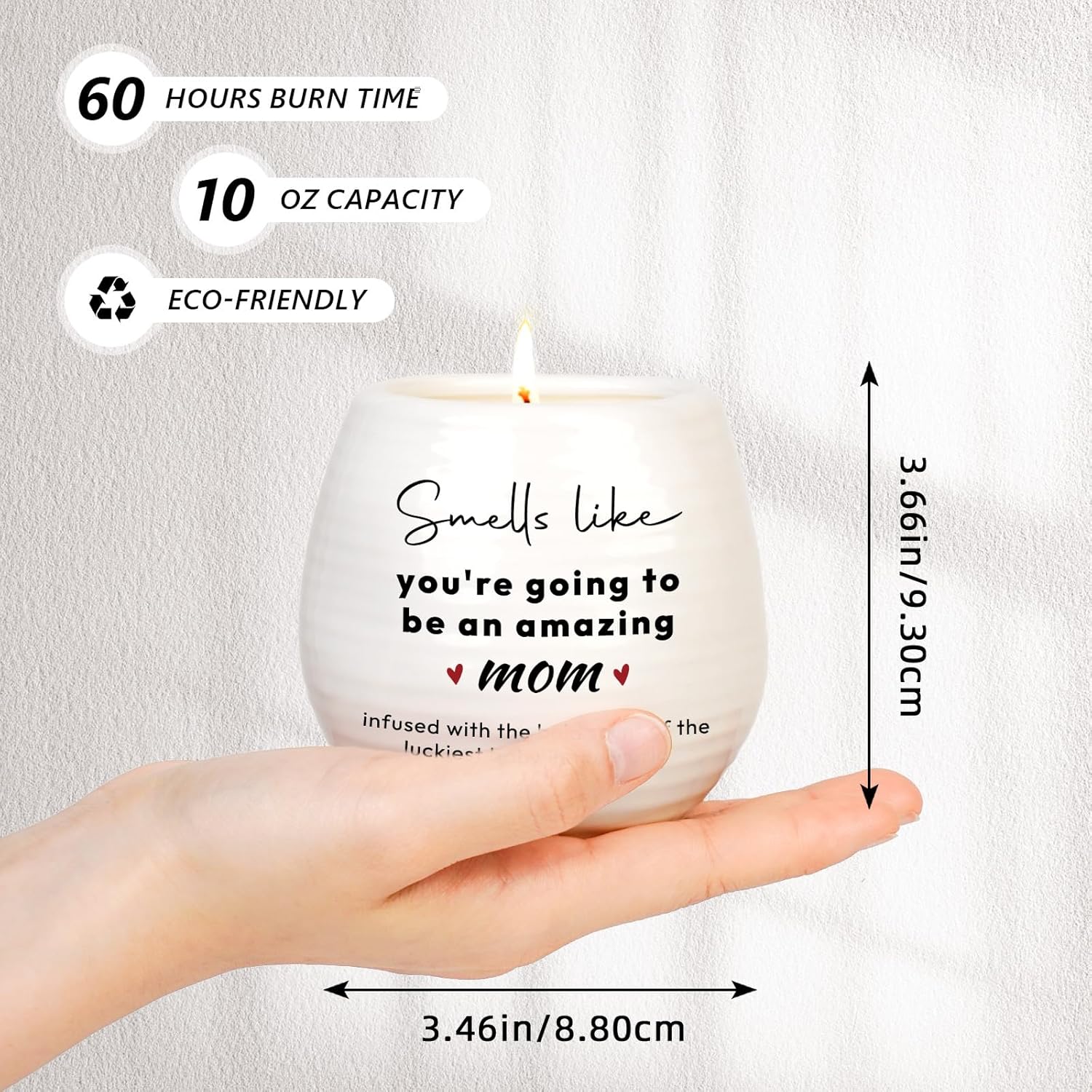 New Mom Gifts New Moms Candle 10Oz Mom To Be Gifts For 1St Time Moms Pregnancy Gift For Expecting Mother Soy Wax Lavender Candle In Ceramic Jar