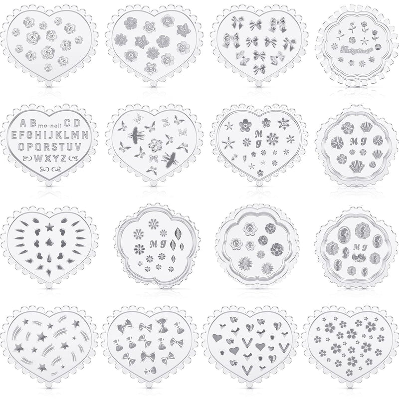 16 Pcs Small Flower Polymer Clay Molds Mini Flower And Leaf Polymer Cl