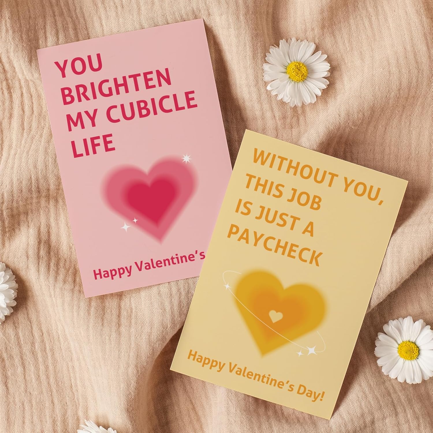 24 Pack Valentine'S Day Card Set For Coworker, Funny Coworker Valentines Cards With Envelopes And Stickers, Office Valentines Cards Gifts For Colleague, 4 X 6 In(8 Designs, 3 Each)