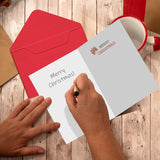 Christmas Card For Grandma - 5" X 7" Unique Grandma Christmas Card With Envelopes, Xmas Cards For Grandmother, Merry Xmas Gifts For Nana Mimi Gigi Abuela Mamaw From Grandson Granddaughter