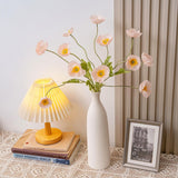 Artificial Flowers In Vase Silk Poppy Flowers For Decoration Realistic Bouquet- Faux Flowers With Vase - Pink Poppy Flowers Home Decor Table Centerpieces Decoration Office Wedding
