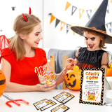 Halloween Party Game For Kids Adults, Guess How Many Candy Game Cards, 50Pcs Guessing Games Card For Halloween Party Decorations Baby Shower Games Favor, 1 Sign Card And 50 Guessing Cards