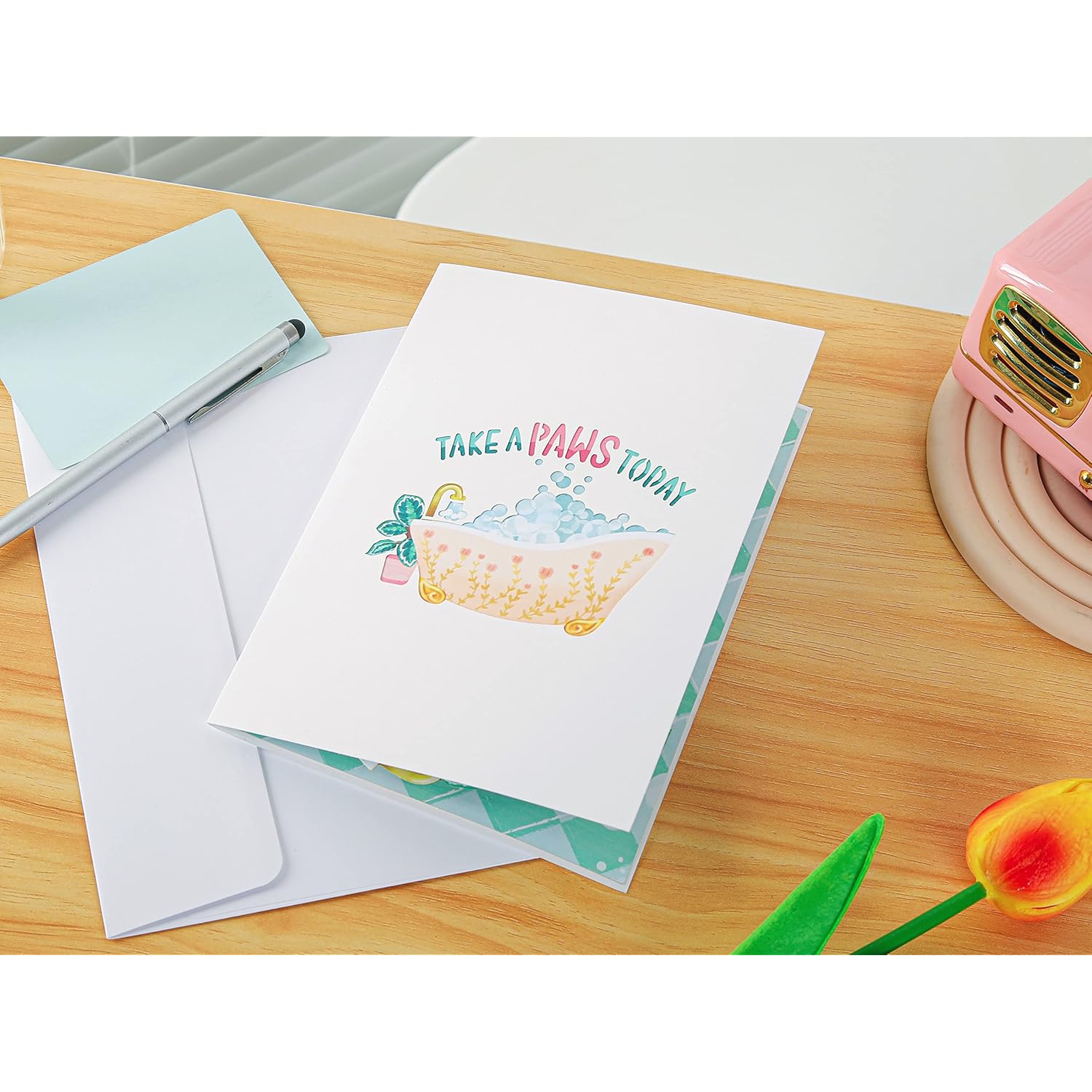 3D Pop Up Birthday Card For Women, Mom, Friend, Sister, With Message Note & Envelop, Size 7 X 5 Inch