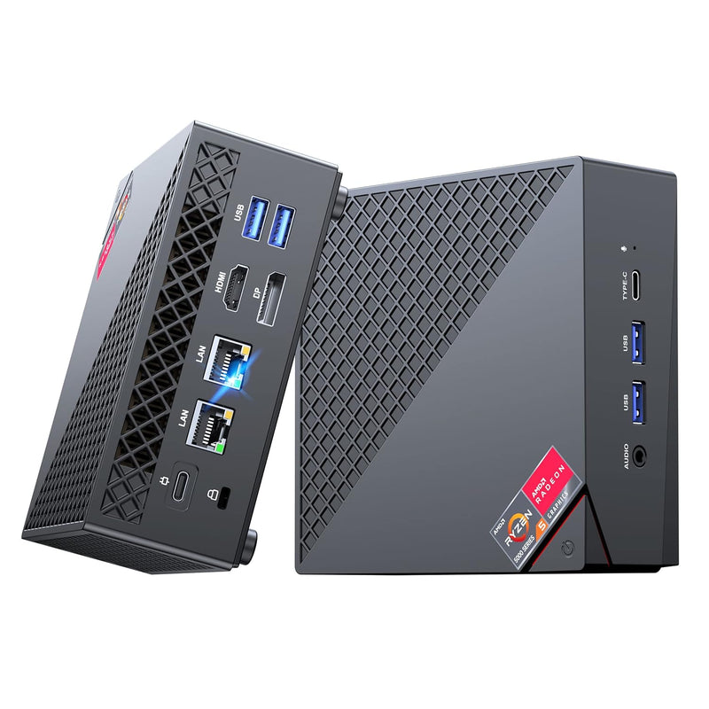 Mini Pc Am06Pro, Amd Ryzen 5 5500U(6C/12T, Up To 4.0 Ghz), Mini Tower Pc 16Gb