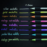 Paint-It 020 Metallic Liners, 1-2 Mm, Wallet, X8, Assorted Colors (Ml02011502)