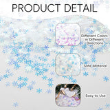 2000Pcs/50G Christmas Snowflakes Confetti Decorations,Iridescent Snowflake Table Confetti Glitter Snowflake Sequins For Winter Wonderland Party Home Decoration