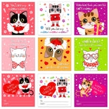 30Pcs Valentine'S Day Cards For Kids Classroom - Cat Valentine Exchange Cards Valentine'S Day Gifts Card With Envelope For Kids Boys Girls Toddlers Classroom School Party Favors Gift Exchange