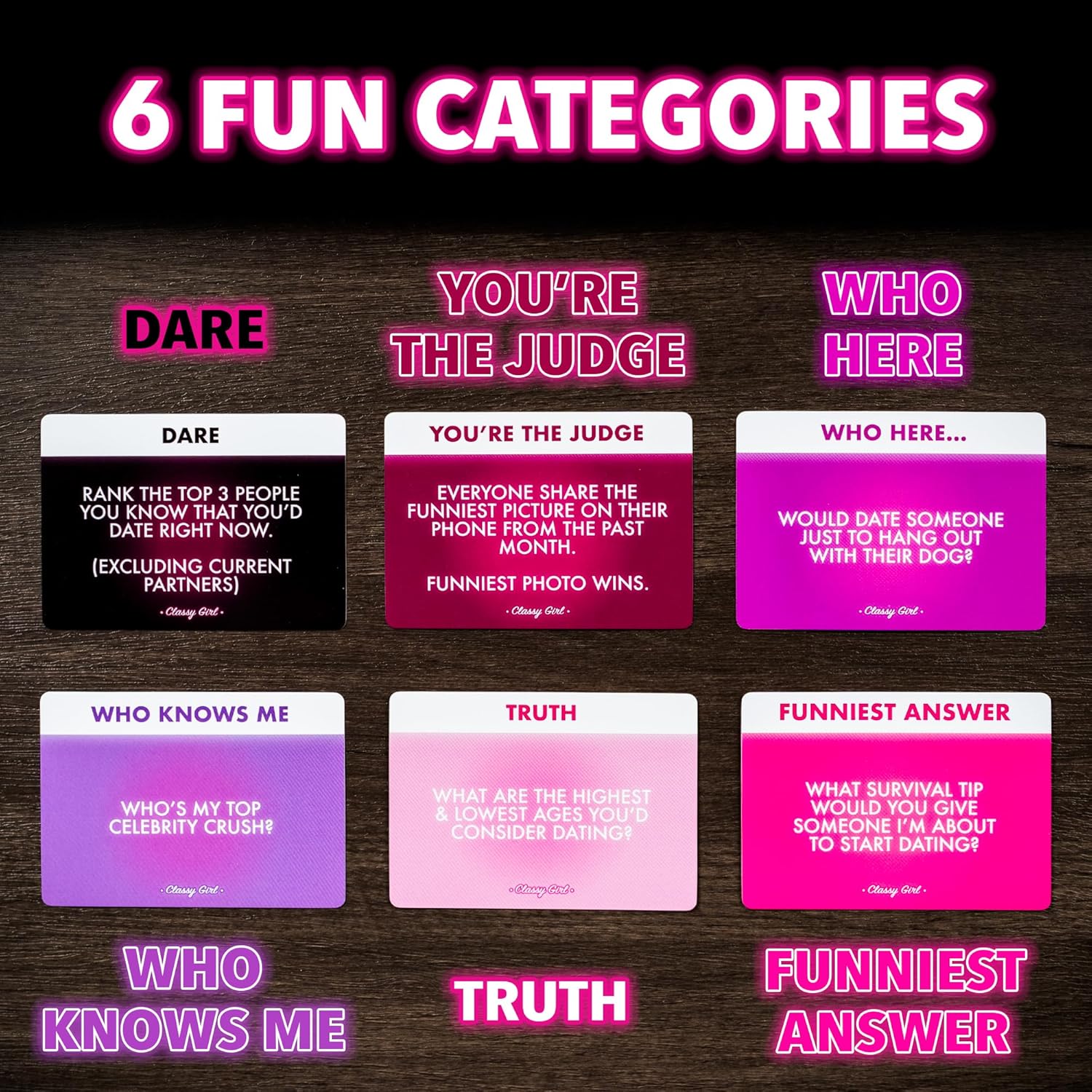 Girls Night Party Game For Adults - Hilarious Questions, Dares & Challenges For Bachelorette, Birthday, Ladies Nights, College And Sorority Parties