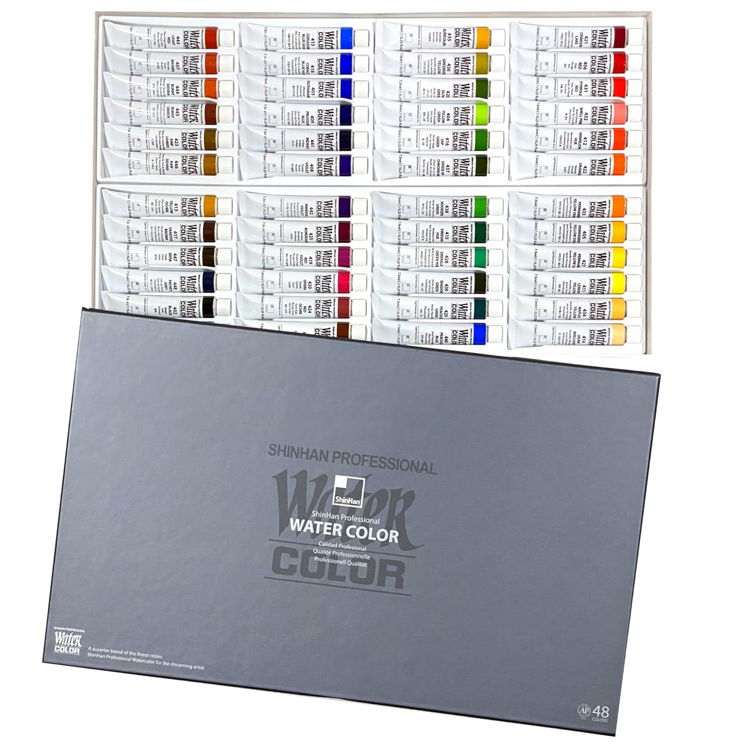 ShinHan Professional Watercolor Paint 7.5ml Tube 48 Color Set