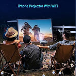 Mini WiFi Projector - Portable, HDMI, Phone/Laptop/TV Stick Compatible