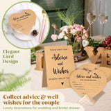 Advice And Wishes For The Mr And Mrs - Wedding Advice Cards For Bridal Shower Games, Advice For The Groom And Bride, Wishes For Bride Wedding Shower Decoration, Date Night Well Wishes Card