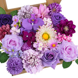 Artificial Purple Lavender Flowers Combo Bouquets Mix Silk Flowers Dahlia Roses For Diy Bridal Wedding Bouquets, Baby Shower Decorations Fake Floral Arrangements Table Centerpieces Home Decor