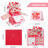 Valentine’S Day Pop Up Card For Wife Or Husband, Romantic 3D Love Tree Card, Valentine & Anniversary Greeting Card With Envelope And Note Card