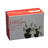 Holiday Pride Warm White Christmas Tree Lights - 100 Count Clear White Christmas Lights On Green Wire (22.5 Ft) - Indoor