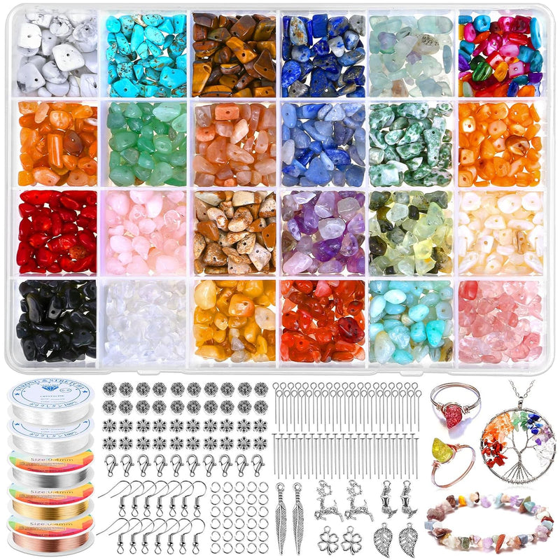 Crystal Jewelry Making Kit With 24 Colors Crystal Beads Crystals For J