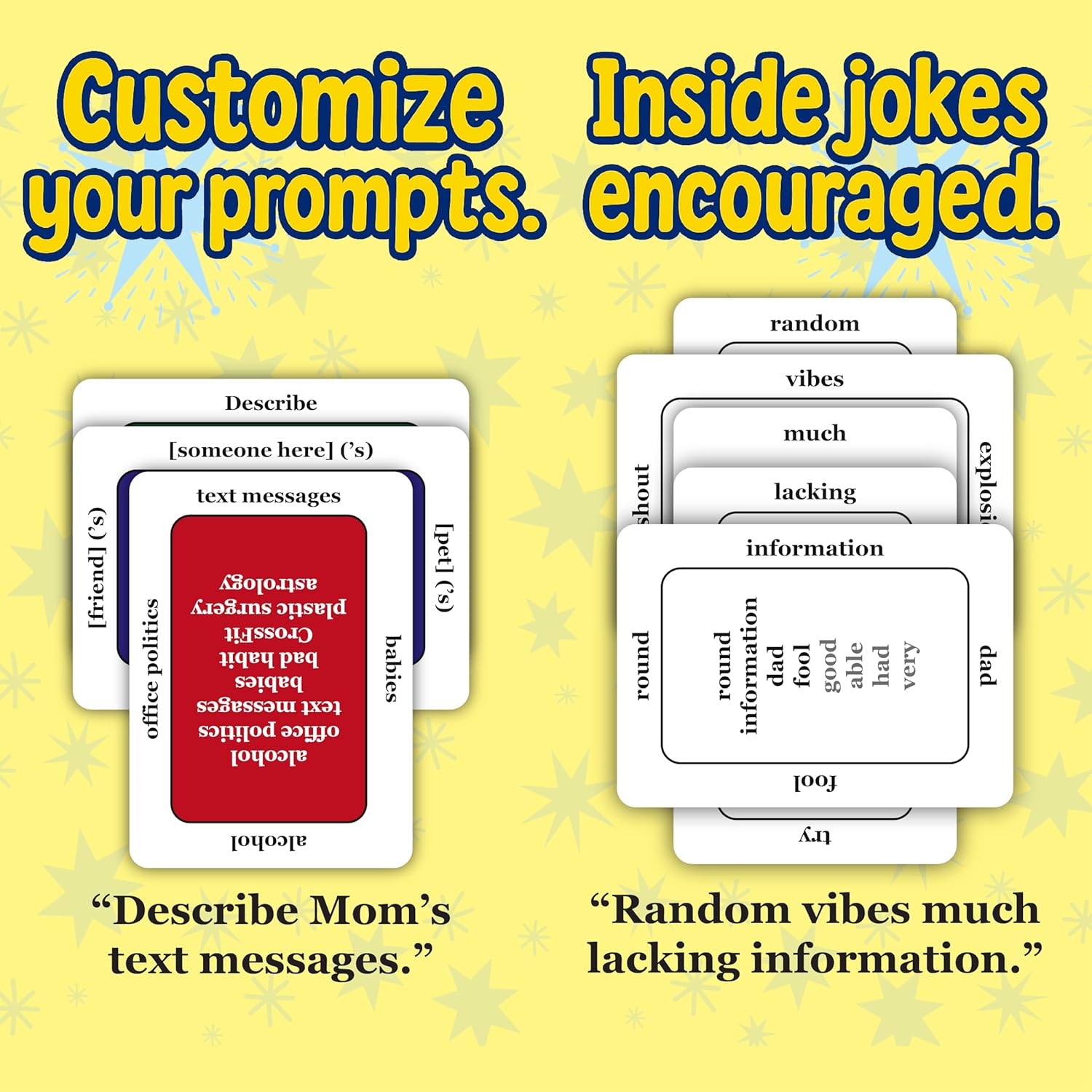 Limited Vocabulary – Hilarious Creative Word Game Of Prompts, Replies, And Inside Jokes - Adult Party Game For Clever Minds And Word Nerds - Great For Family And Friends - Ages 15+, 3-8 Players