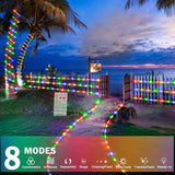 164FT Multicolor LED Rope Lights 1000 LED Waterproof Outdoor String Lights with 8 Modes Clear Tube