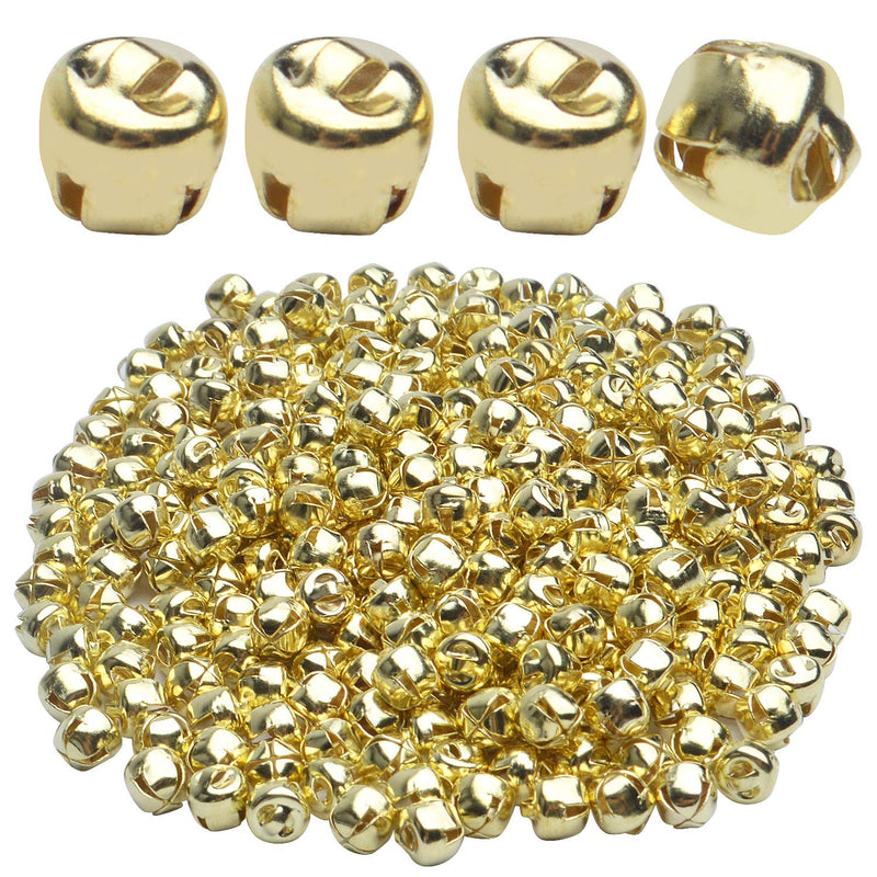 300Pcs Jingle Bells,6Mm Craft Bells Bulk Diy Bells For Christmas Festival Deco