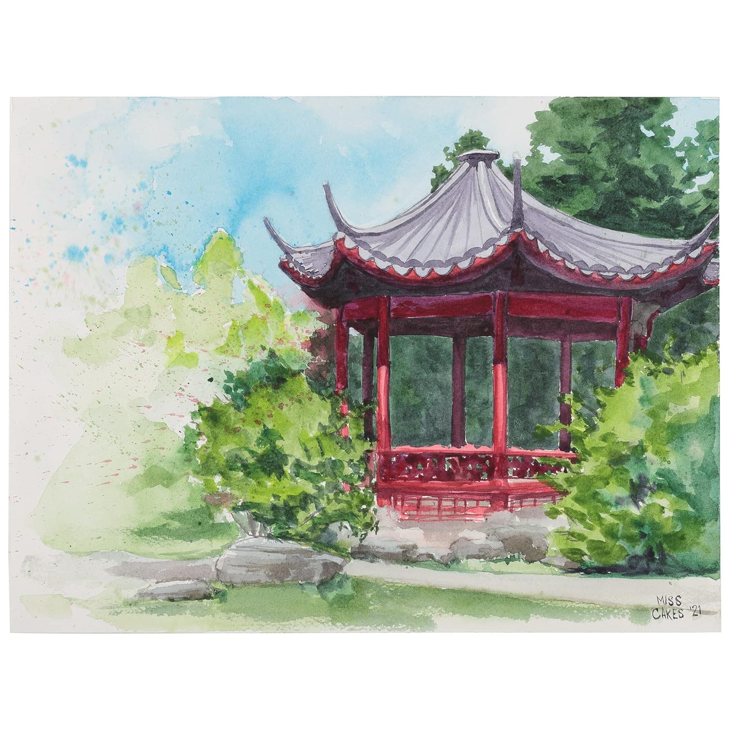 Watercolor Paint - Concentrated Color, Pure Pigments, High Lightfastness Ratings Craft Paint For Artists - Pearl Viridian (9Ml/0.3 Oz)