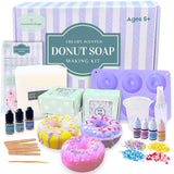 Diy Donut Soap Making Craft Kit For Kids, Teens, And Adults - Fun, Easy, Creative - Large Soap Donuts - Perfect Birthday & Holiday Gift - Unique, Mess-Free, All-In-One Kit (Donut)