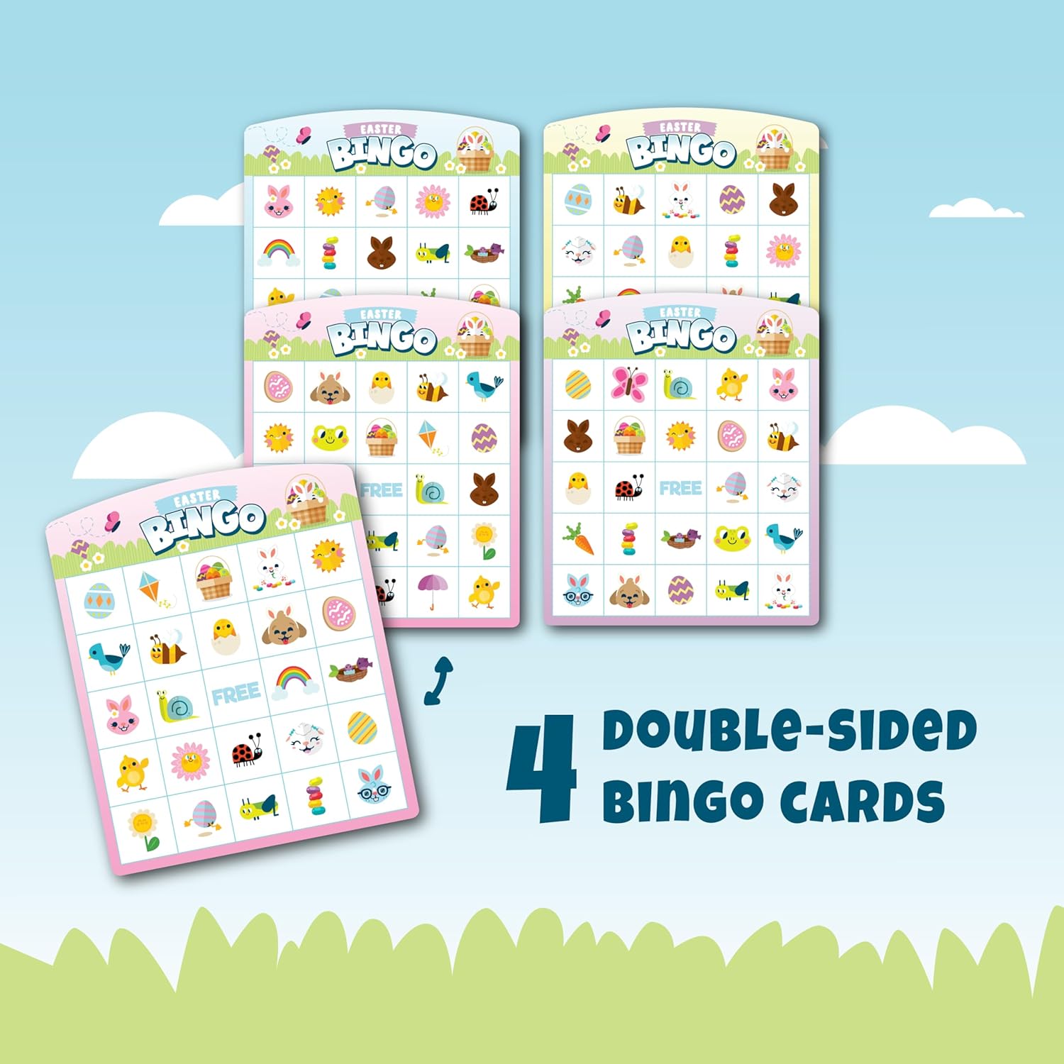 - Easter Bingo - Family Game Night Fun - Spring Themed Classic Game - Great For Preschool Learning - Ages 3 And Up