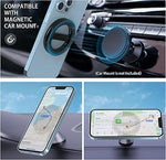 Dual Magnetic Phone Holder for Car/Gym, Strong Mount for MagSafe iPhone 12-15