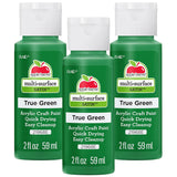 Apple Barrel Acrylic Paint, True Green (Pack of 3) 2 oz, 21968EA- (Pack of 3)