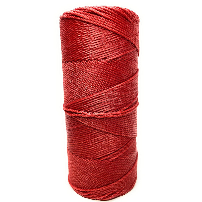 Linhasita Red 1.5Mm Polyester Waxed Thread Made In Brazil Pe-6/100G Tex 861 Co