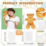 10 Sets Bear Blindfolded Diaper Changing Baby Shower Games Include 10 Bears Plush 10 Diapers 10 Gift Bags For Baby Shower Gender Reveal Party Game Prizes Gifts For Adults