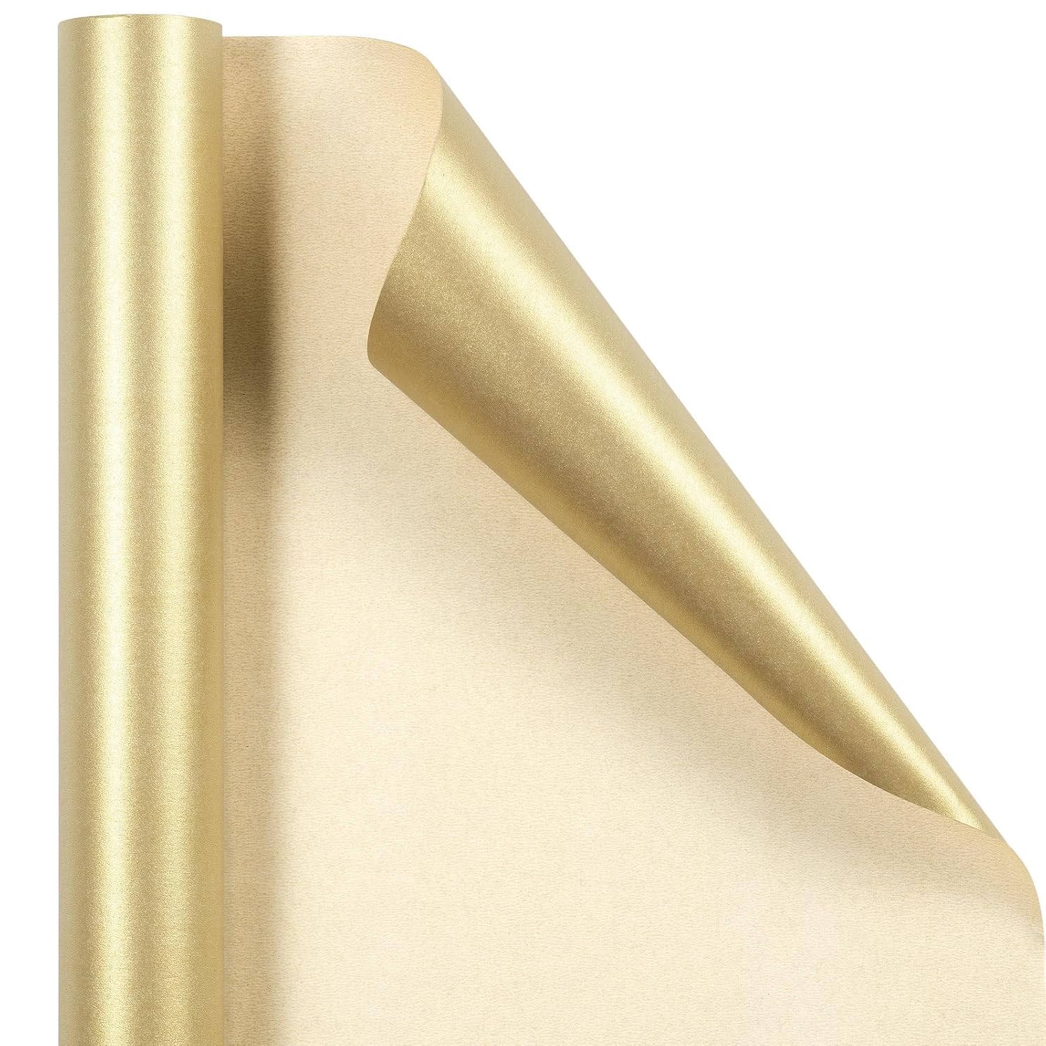 Gold Matte Wrapping Paper, Jumbo Roll, Mint Green Solid Color Pearly-Luster Paper Perfect For Wedding, Birthday, Valentine'S Day, Christmas, Baby Shower, Diy Bouquet, 30 Inches X 32.8 Feet