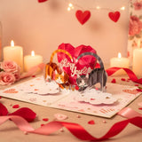 - Romantic Cat Valentines Card, 3D Couple Cat Pop Up Valentines Day Card For Wife, Husband, Him, Her, Girlfriend, Boyfriend, Adults | 6X8 In Valentine Pop Up Cards With Envelope Valentine'S