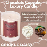 ‘Chocolate Cupcake’ Candle - All-Natural 100% Coconut Wax, Clean Burning, 14 Hours, Handcrafted In Los Angeles - Sweet Chocolate Cupcake Scent With Creamy Sweet Cocoa Notes, 6.5 Oz