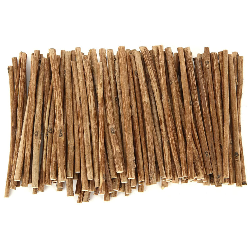 300Pcs 4 Inch Long Wood Sticks For Crafts 0.1-0.3 Inch In Diameter Natural Twi