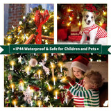 Christmas Tree Flameless Candles Lights, 50Pcs Flickering Lights With Clip, 8 Lighting Modes Timer For Xmas Tree Decoration