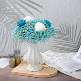 120 Pcs Baby Breath Artificial Flowers Bulk Blue Baby Breath Flowers Artificial Fake Babys Breath Gypsophila Faux Babys Breath For Wedding Bouquet Home Party Decor, 11.8 Inch