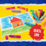 Tempera Paint Sticks- 12 Pack Of Pastel Colors- Mess Free Washable Paint, Quick Dry Non-Toxic Arts & Crafts, Classroom School Supplies, Christmas Stocking Stuffers, Holiday Gift Set For Kids & Adults