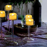 24 Pack 1.5" X 1.2" Battery Operated Led Tea Light Candles, Small Outdoor Flameless Flickering Votive Candles, Electric Flicker Fake Tealights Bulk For Wedding Halloween Christmas Decorations